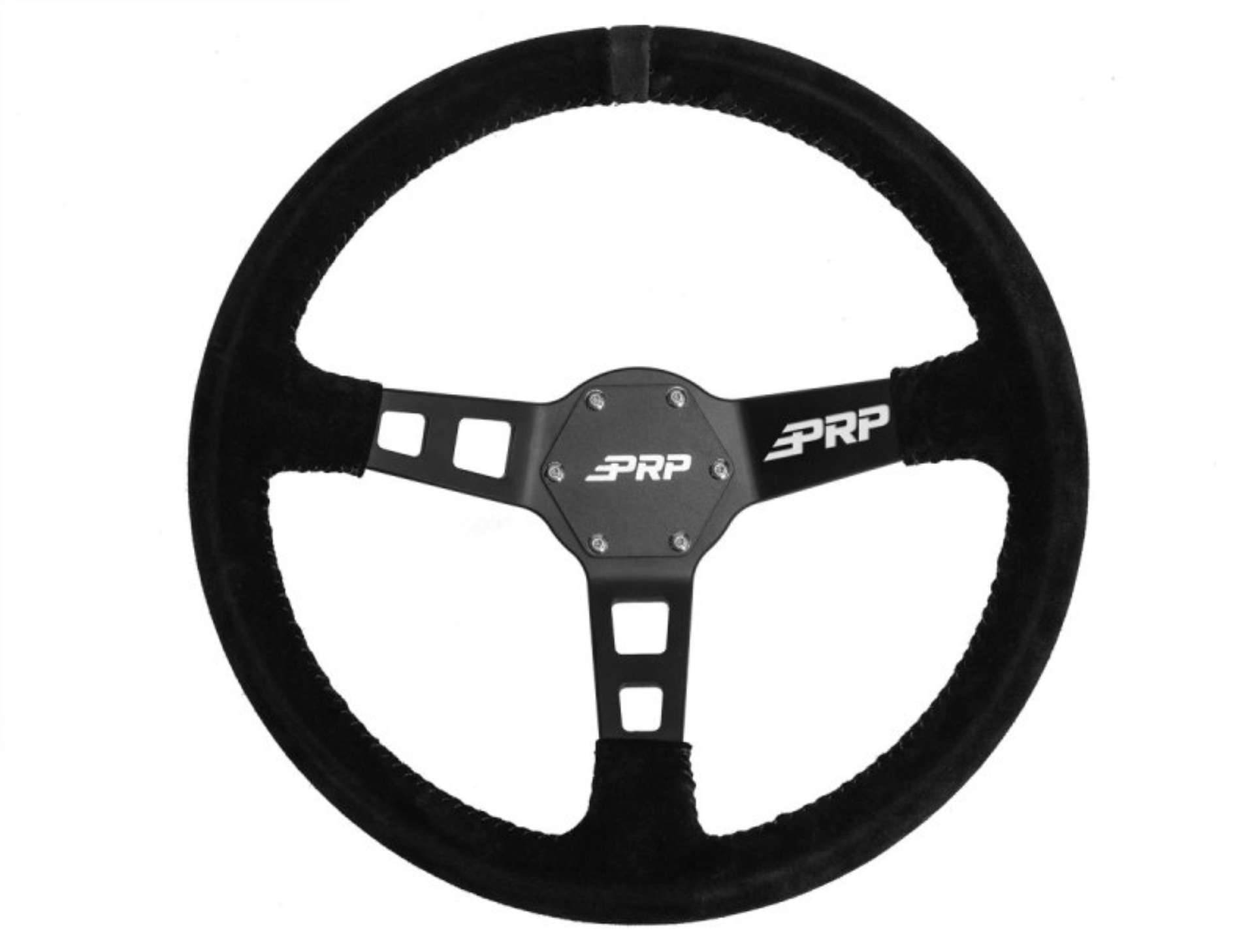 Picture of PRP Deep Dish Suede Steering Wheel- Black