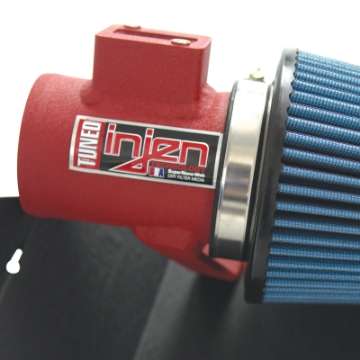 Picture of Injen 16-19 Ford Fiesta ST 1-6L Turbo 4Cyl Wrinkle Red Short Ram Intake w-MR Tech Special order