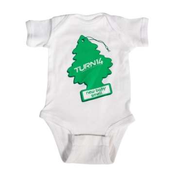 Picture of Turn 14 Distribution Baby Air Freshener Onesie - White