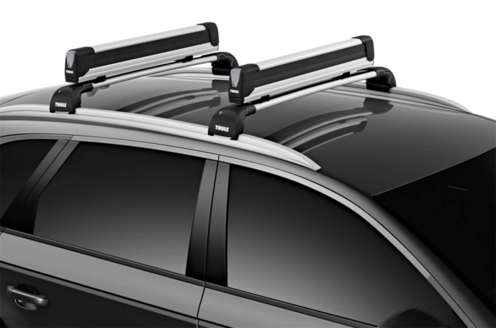 Picture of Thule SnowPack Extender Slide-out Ski-Snowboard Rack Up to 6 Pair Skis-4 Snowboards - Black-Silver