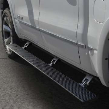 Picture of Go Rhino 19-24 Ram 1500 Quad Cab 4dr E1 Electric Running Board Kit No Drill - Bedliner Coating