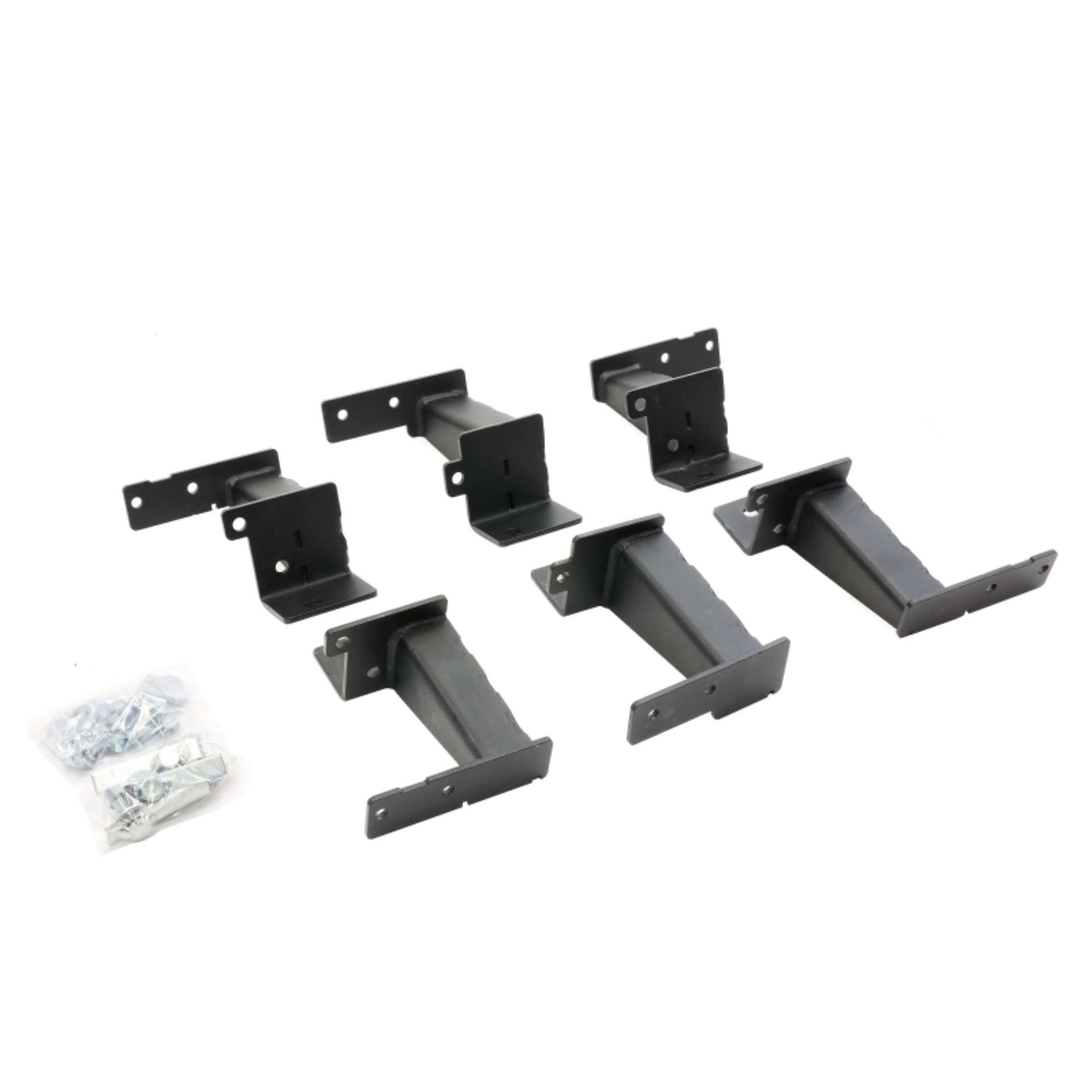 Picture of Go Rhino 21-24 Ford Bronco 4dr Excl- Sport Brackets for Dominator Xtreme Frame Slider - Tex- Blk