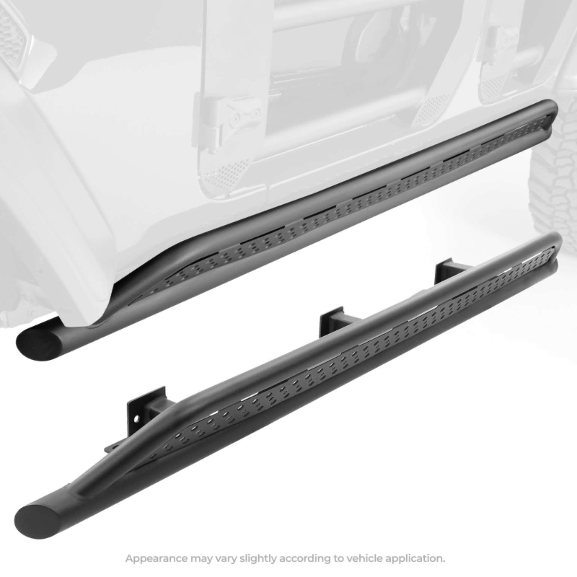 Picture of Go Rhino 21-24 Ford Bronco 4WD 4dr Excl- Bronco Sport Frame Mount Sliders - Tex- Blk