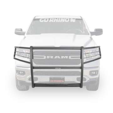 Picture of Go Rhino 19-24 Ram 1500 3100 Series StepGuard Center Grille + Brush Guards - Tex- Black