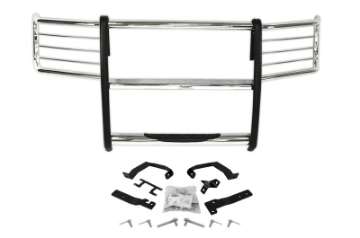 Picture of Go Rhino 15-17 Ford F-150 Excl- ACC Models 3000 Series StepGuard Center Grille + Brsh Grd - Chrome