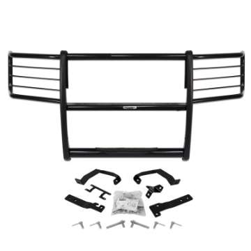 Picture of Go Rhino 08-10 Ford F-250-350 Super Duty 3000 Series StepGuard Center Grille + Brush Guards - Blk