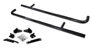 Picture of Go Rhino 14-19 Chevrolet Silverado 1500 LD Classic CC 5-8ft Bed 6000 Series SideSteps - W2W - Black