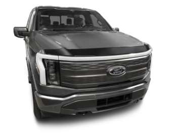 Picture of AVS 23-24 Ford F150 Lightning Aeroskin Low Profile Hood Shield - Smoke