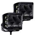 Picture of Go Rhino Xplor Blackout Series Cube LED Sideline Flood Light Kit Surface Mount 4x3 - Blk Pair