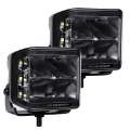 Picture of Go Rhino Xplor Blackout Series Cube LED Sideline Spot Light Kit Surface Mount 4x3 - Blk Pair