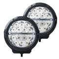 Picture of Go Rhino Xplor Bright Series Round LED Driving Light Kit w-DRL Surface Mount 6in - Blk 2 pc