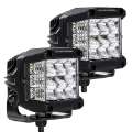 Picture of Go Rhino Xplor Bright Series Sideline Cube LED Flood Light Kit Surface Mount 4x3 - Blk Pair