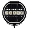 Picture of Go Rhino Xplor Blackout Series Maxline LED Hi-Low Beam w-Multi DRL Surface Mount 7in- - Blk