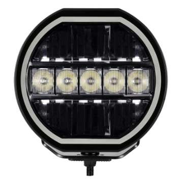 Picture of Go Rhino Xplor Blackout Series Maxline LED Hi-Low Beam w-Multi DRL Surface Mount 7in- - Blk