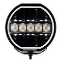 Picture of Go Rhino Xplor Blackout Series Maxline LED Hi-Low Beam w-Multi DRL Surface Mount 7in- - Blk