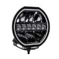 Picture of Go Rhino Xplor Blackout Series Maxline LED Hi-Low Beam w-Multi DRL Surface Mount 9in- - Blk