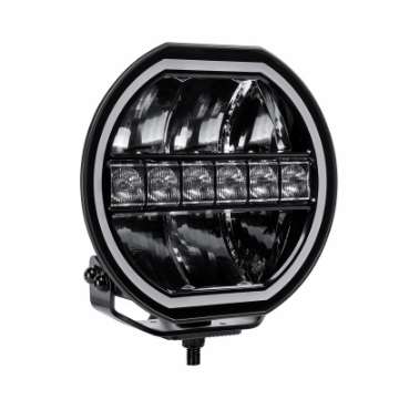 Picture of Go Rhino Xplor Blackout Series Maxline LED Hi-Low Beam w-Multi DRL Surface Mount 9in- - Blk