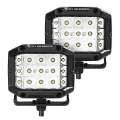 Picture of Go Rhino Xplor Bright Series Sideline Cube LED Spot Light Kit Surface Mount 4x3 - Blk Pair