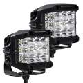 Picture of Go Rhino Xplor Bright Series Sideline Cube LED Spot Light Kit Surface Mount 4x3 - Blk Pair