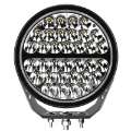 Picture of Go Rhino Xplor Blackout Series Round Single LED Spot Light Kit w-DRL Surface Mount 9in- - Blk