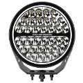 Picture of Go Rhino Xplor Blackout Series Round Single LED Spot Light Kit w-DRL Surface Mount 9in- - Blk