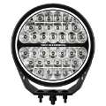 Picture of Go Rhino Xplor Blackout Series Round LED Sgl Driving Kit w-DRL Surface-Thread Stud Mnt 9in- - Blk