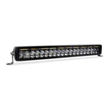 Picture of Go Rhino Xplor Blackout Combo Series Dbl Row LED Light Bar w-Amber Side-Track Mount 21-5in- - Blk