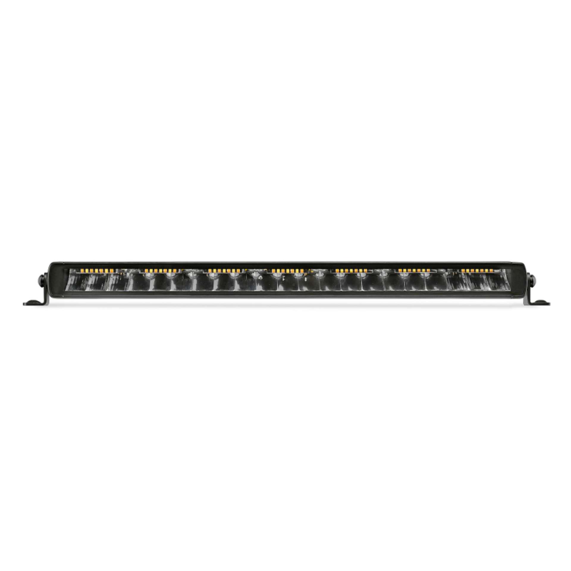 Picture of Go Rhino Xplor Blackout Combo Series Sgl Row LED Light Bar w-Amber Side-Track Mount 20-5in- - Blk