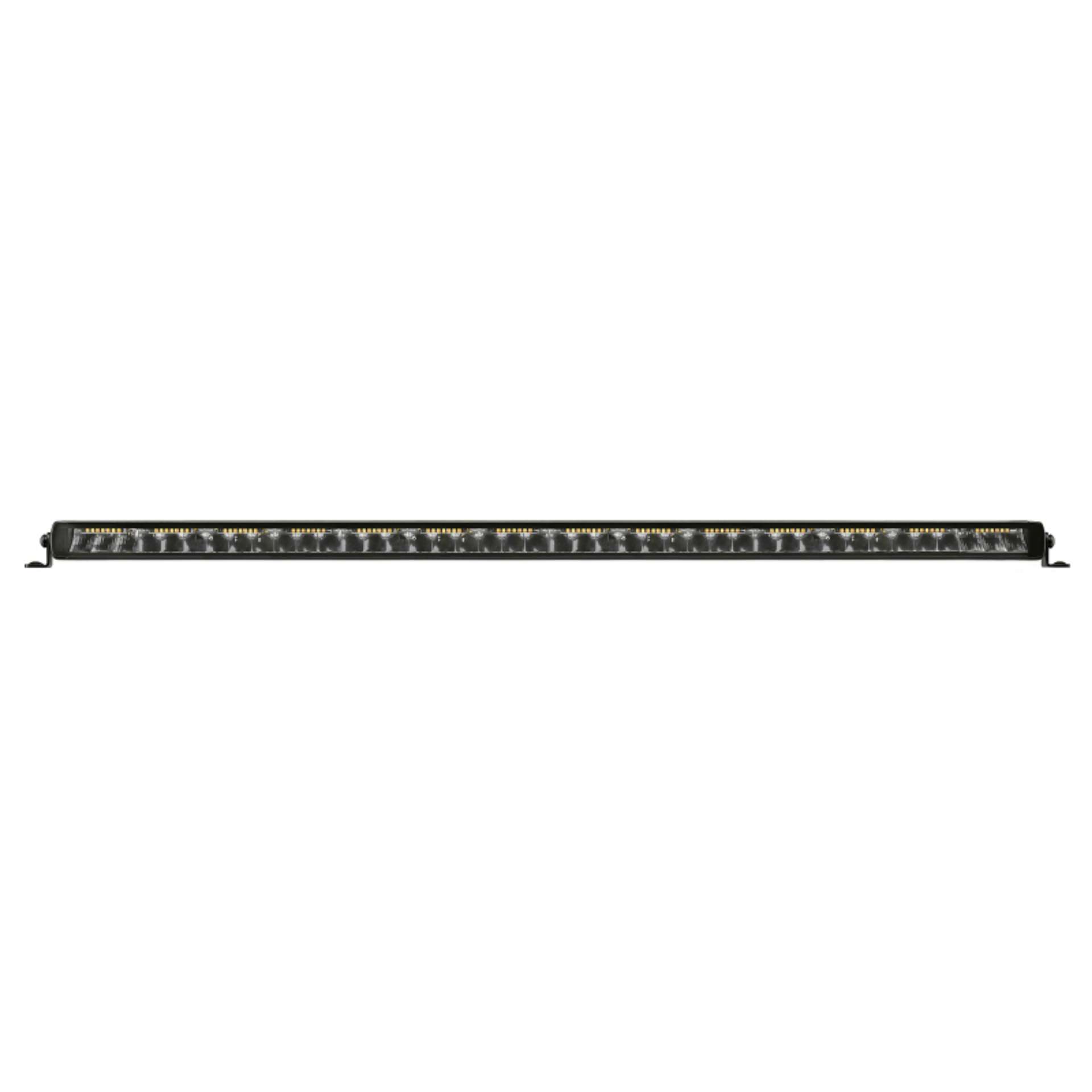 Picture of Go Rhino Xplor Blackout Combo Series Sgl Row LED Light Bar w-Amber Side-Track Mount 39-5in- - Blk