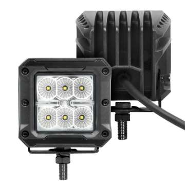 Picture of Go Rhino Xplor Bright Series Cube LED Flood Light Kit Surface-Threaded Stud Mount 3x3 - Blk Pair