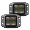 Picture of Go Rhino Xplor Blackout Series Cube LED Flood Light Kit Flush Mount 3x3 - Blk Pair