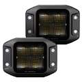 Picture of Go Rhino Xplor Blackout Series Cube LED Flood Light Kit Flush Mount 3x3 - Blk Pair