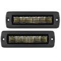 Picture of Go Rhino Xplor Blackout Series Sixline LED Flood Light Kit Flush Mount - Blk Pair