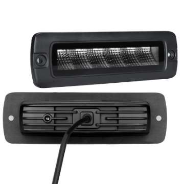 Picture of Go Rhino Xplor Blackout Series Sixline LED Flood Light Kit Flush Mount - Blk Pair