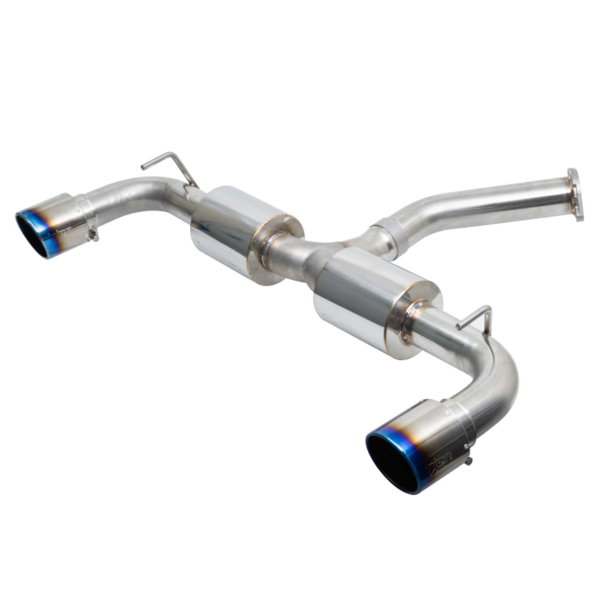 Picture of Injen 19-22 Hyundai Veloster N L4 2-0L Turbo Performance SS Axle Back Exhaust System - Burnt Ti Tips