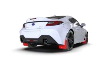 Picture of Rally Armor 22-24 Subaru BRZ - Toyota GR86 Red UR Mud Flap w-White Logo