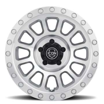 Picture of ICON Hulse 17 X 8-5 6 X 135 6mm Offset 5in BS Silver Machined