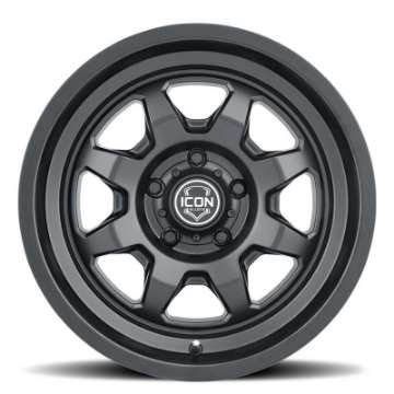 Picture of ICON Nuevo 17 X 8-5 5 X 5 6mm Offset 4-5in BS Satin Black