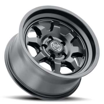 Picture of ICON Nuevo 17 X 8-5 5 X 5 6mm Offset 4-5in BS Satin Black