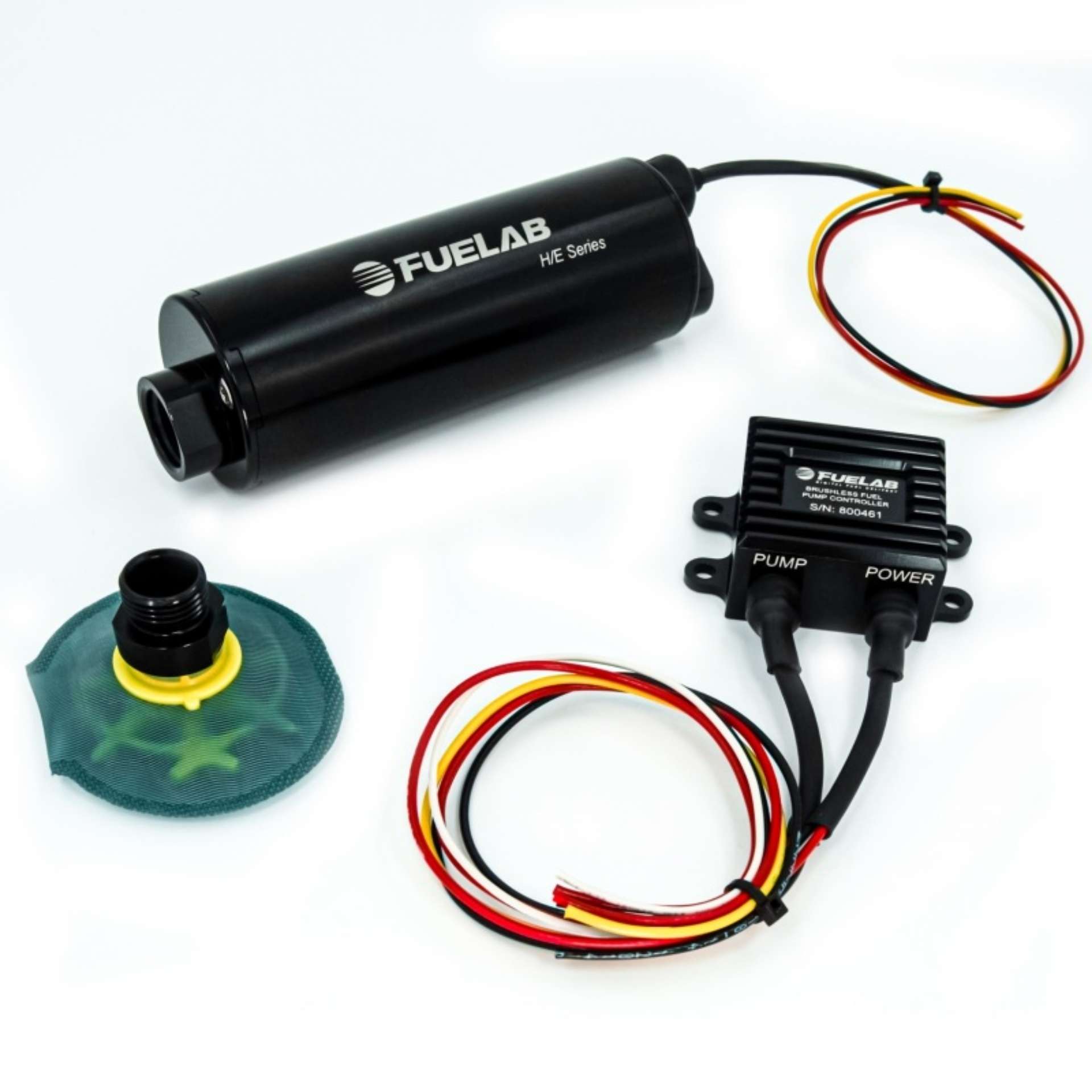 Picture of Fuelab In-Tank Twin Screw Brushless Fuel Pump Kit w-Remote Mount Controller-65 Micron - 625 LPH