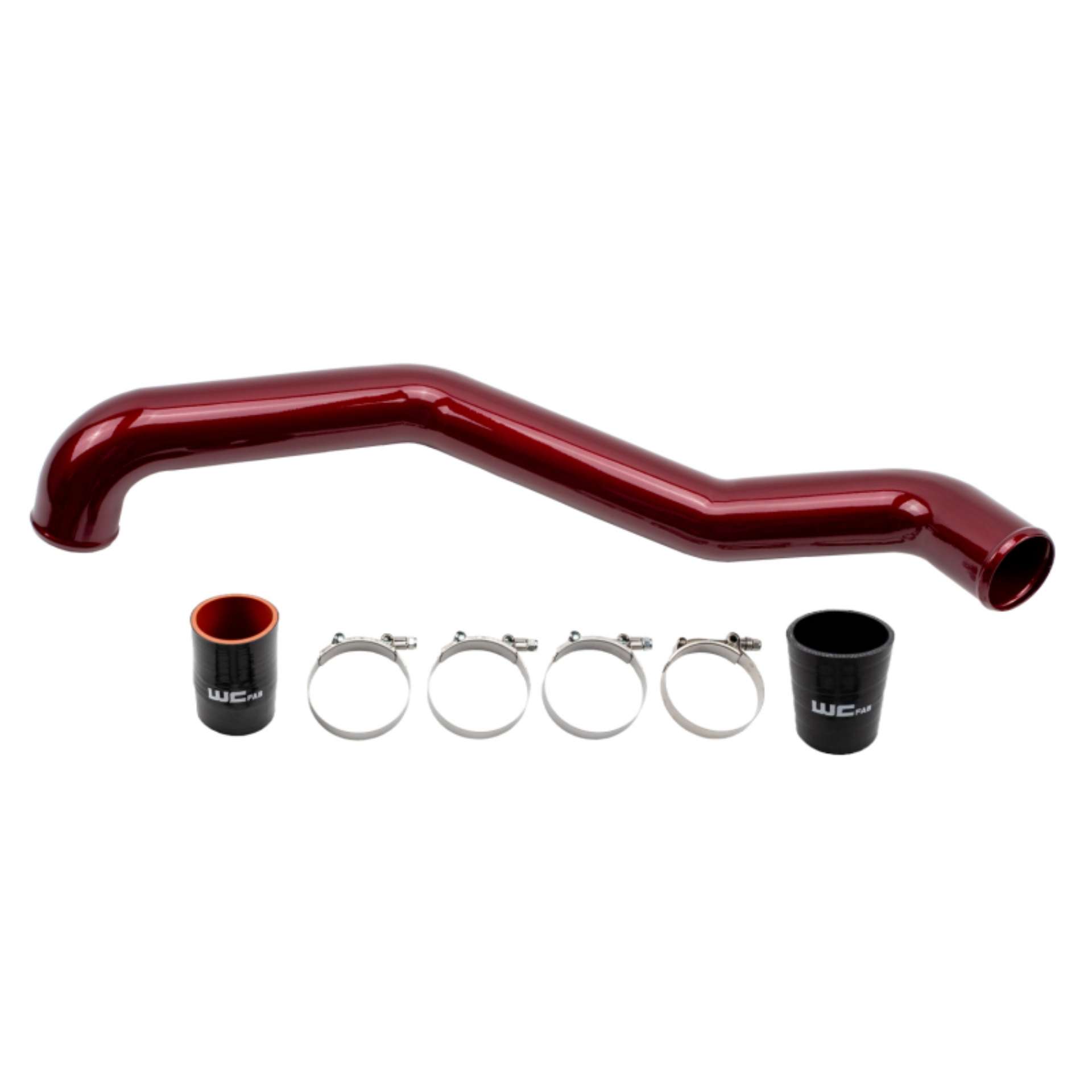 Picture of Wehrli 17-19 Chevrolet 6-6L L5P Duramax Driver Side 3in Intercooler Pipe - Sparkle Copper