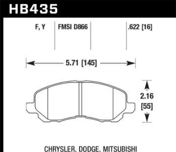 Picture of Hawk 00-05 Eclipse GT LTS Street Front Brake Pads