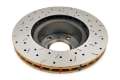 Picture of DBA 01-07 Subaru Impreza WRX STI 4000 XS Cross Drilled & Slotted Rear Rotor w-Gold Hat