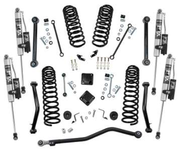 Picture of Superlift 20-22 Jeep Gladiator JT NO Mojave 4WD 4in Dual Rate Coil Lift Kit w-Fox 2-0 Res Shocks