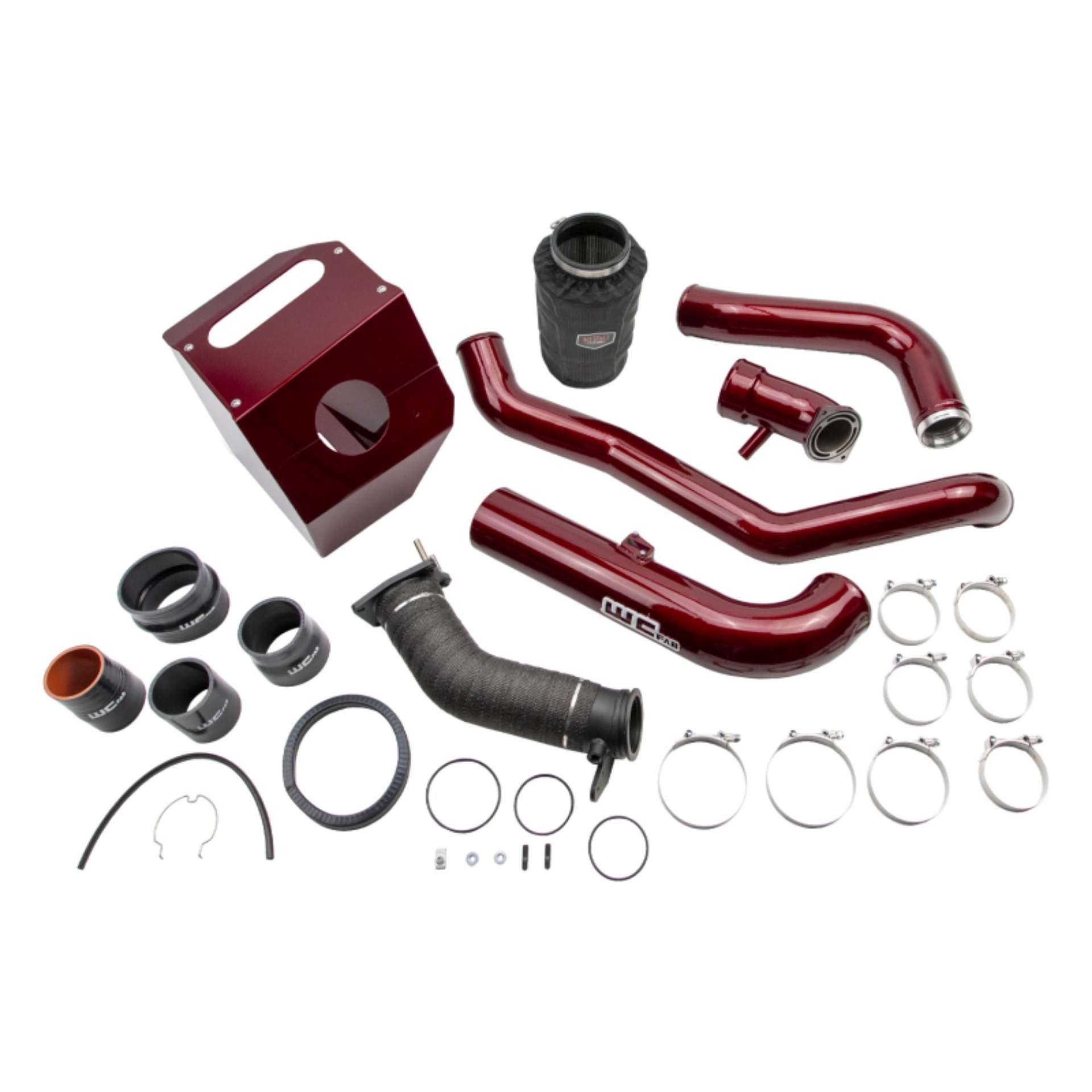 Picture of Wehrli 17-19 Chevrolet L5P Duramax High Flow Intake Bundle Kit - Red