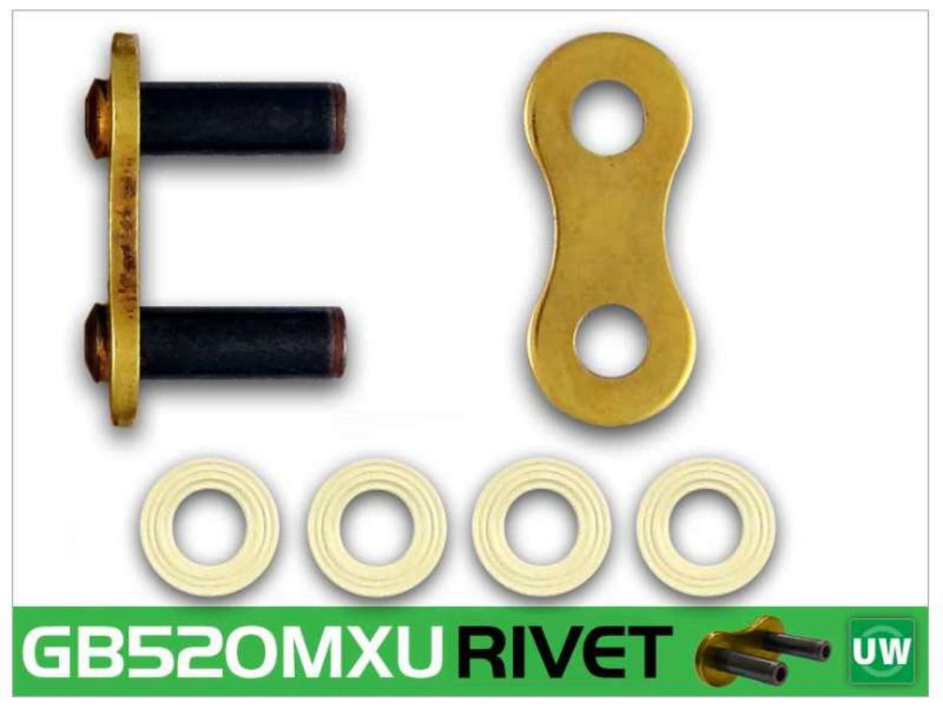 Picture of RK Chain GB520MXU-RIVET - Gold