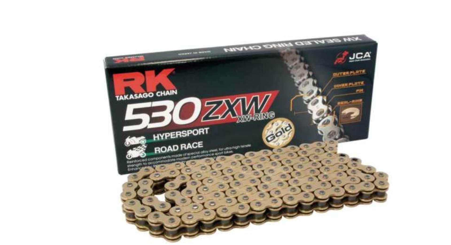 Picture of RK Chain GB530ZXW-100L XW-Ring - Gold