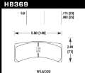 Picture of Hawk Wilwood Integra LP 9725 Racing DTC-70 Brake Pads