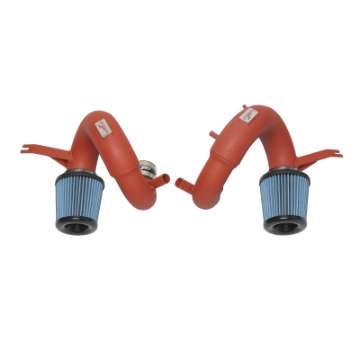 Picture of Injen 19-21 Genesis G70 V6-3-3L Twin Turbo SP Short Ram Air Intake System - Wrinkle Red