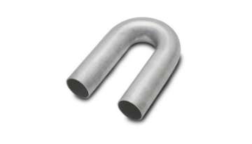 Picture of Vibrant 321 Stainless Steel 180 Degree Mandrel Bend 1-75in OD x 2-625in CLR 18 Gauge Wall Thickness